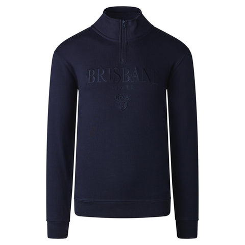 Brisbane Lions Mens Adults 1/4 Quarter Zip Pullover