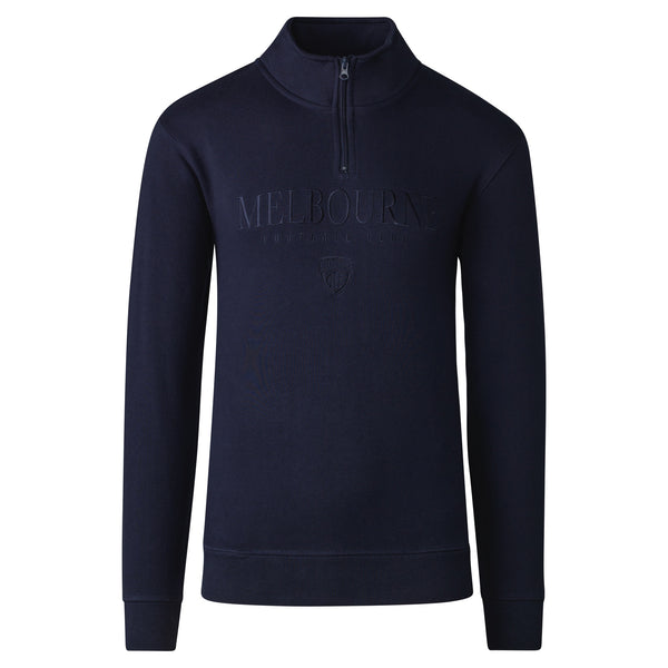 Melbourne Demons Mens Adults 1/4 Quarter Zip Pullover