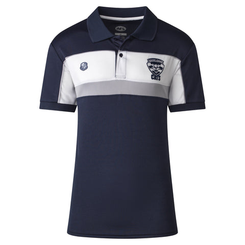 Geelong Cats AFL Footy Mens Premium Polo T-Shirt