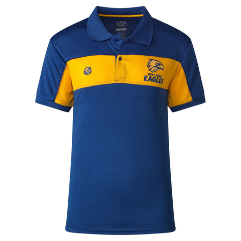 West Coast Eagles AFL Footy Mens Premium Polo T-Shirt
