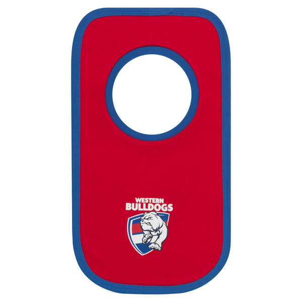 Western Bulldogs Babies Infants 2 Pack Bib Set