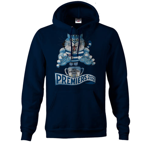 Geelong Cats 2022 Premiers Mens Adults Mark Knight Hoody