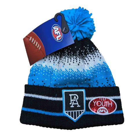 Port Adelaide Power Youths Pom Pom Beanie