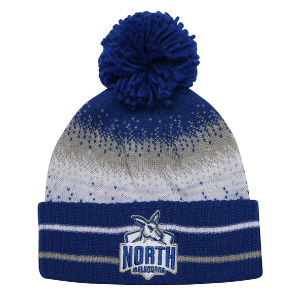 North Melbourne Kangaroos Youths Pom Pom Beanie