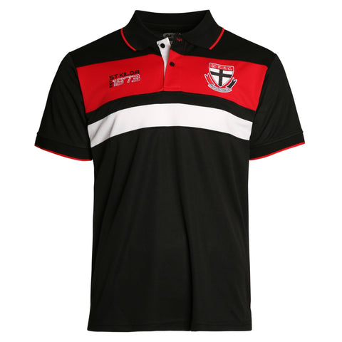 St Kilda Saints Mens Premium Polo T-Shirt