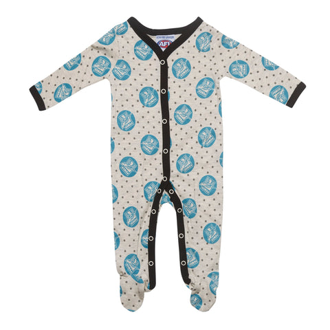 Port Adelaide Power Babies Toddlers Coverall Romper Onesie