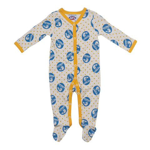 West Coast Eagles Babies Toddlers Coverall Romper Onesie