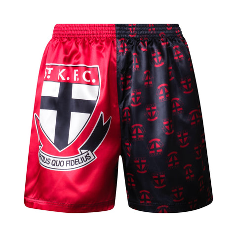 St Kilda Saints Mens Satin Boxer Shorts