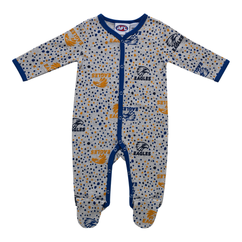 West Coast Eagles Babies Infants Coverall Romper Onesie