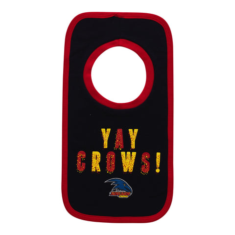 Adelaide Crows Babies Infants 2 Pack Bib Set