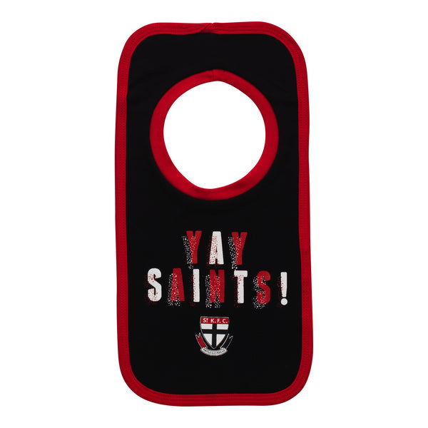 St Kilda Saints Babies Infants 2 Pack Bib Set