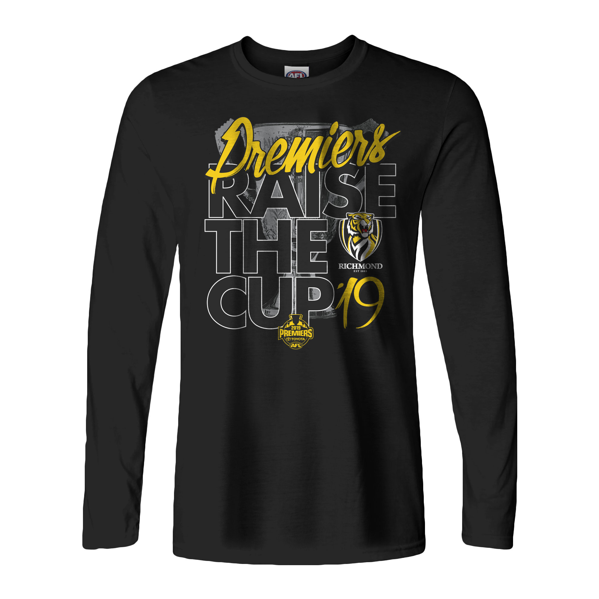 Richmond Tigers Mens 2019 Premiers P2 Long Sleeve Tee
