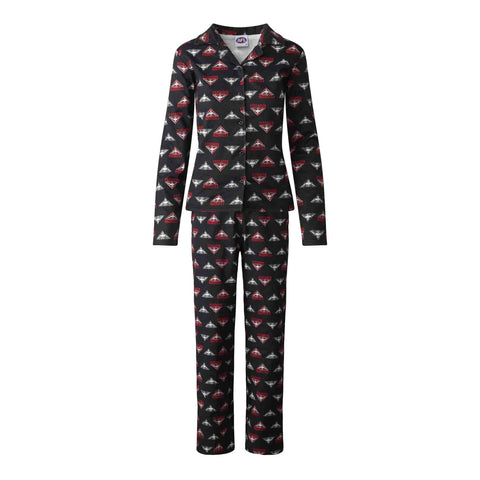Essendon Bombers Womens Flannelette Pyjamas PJ Set