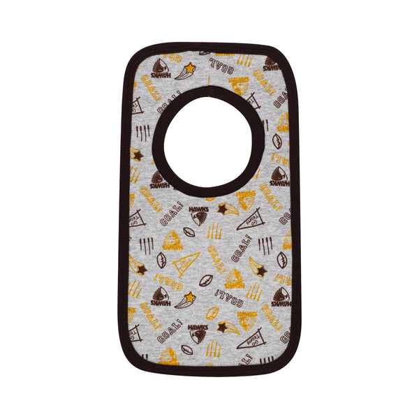 Hawthorn Hawks Babies Infants 2 Pack Bib Set