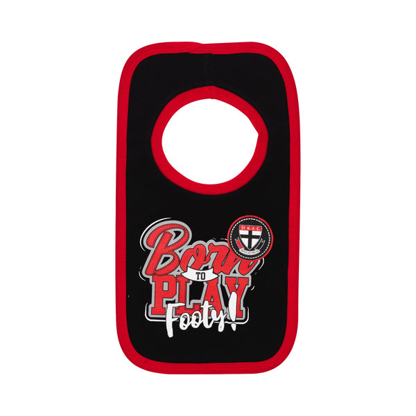 St Kilda Saints Babies Infants 2 Pack Bib Set