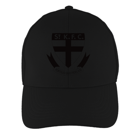St Kilda Saints Adults Mens Stealth Black Cap
