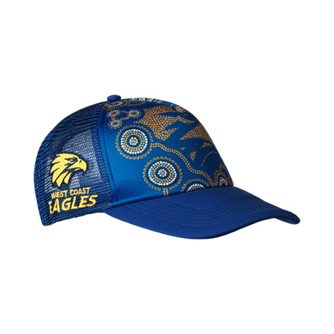 West Coast Eagles Mens Adults Indigenous Trucker Cap