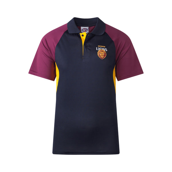 Brisbane Lions AFL Footy Mens Premium Polo T-Shirt