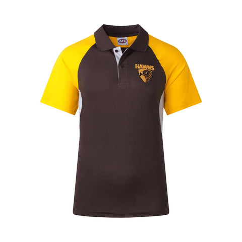 Hawthorn Hawks AFL Footy Mens Premium Polo T-Shirt