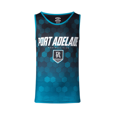 Port Adelaide Power Mens Adults Polyester Premium Singlet