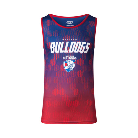 Western Bulldogs Mens Adults Polyester Premium Singlet