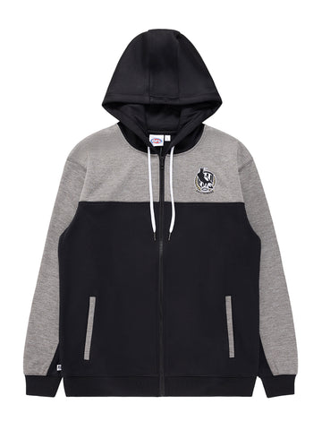 Collingwood Magpies Mens Adults Team Performance FZ Hoody