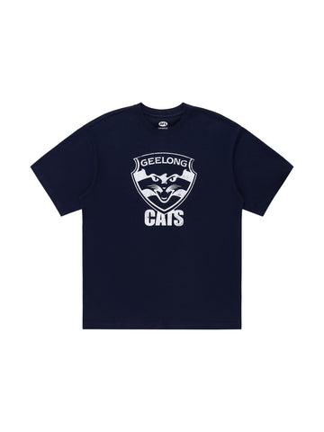Geelong Cats Mens Adults Core Logo Tee