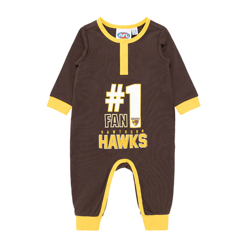 Hawthorn Hawks Babies Infants Coverall Romper Onesie