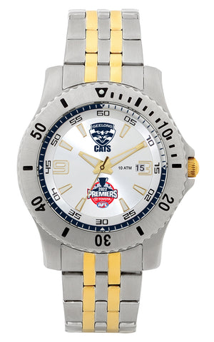 Geelong Cats 2022 Premiers Two Tone Metal Watch