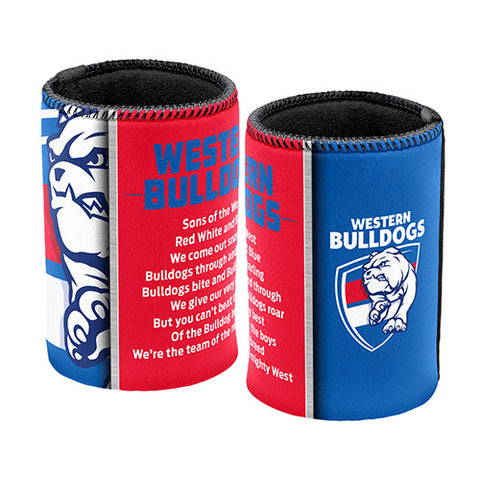 Western Bulldogs Team Song Can Cooler Stubby Holder