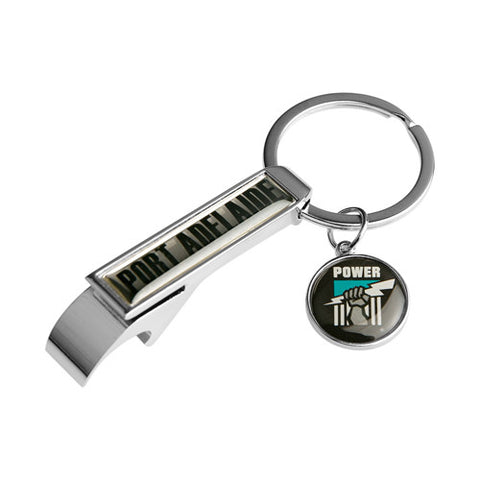 Port Adelaide Power Bottle Opener Keyring - Spectator Sports Online