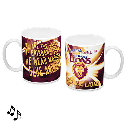 Brisbane Lions Musical Ceramic Mug