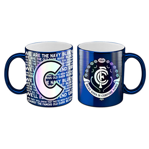 Carlton Blues Metallic Coffee Mug Cup
