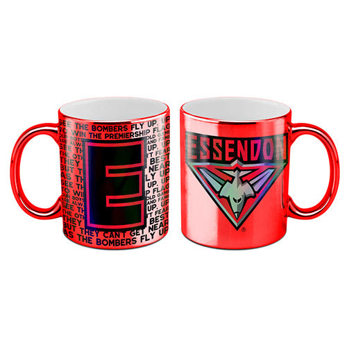 Essendon Bombers Metallic Coffee Mug Cup
