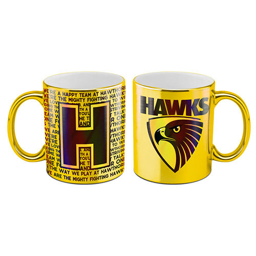 Hawthorn Hawks Metallic Coffee Mug Cup