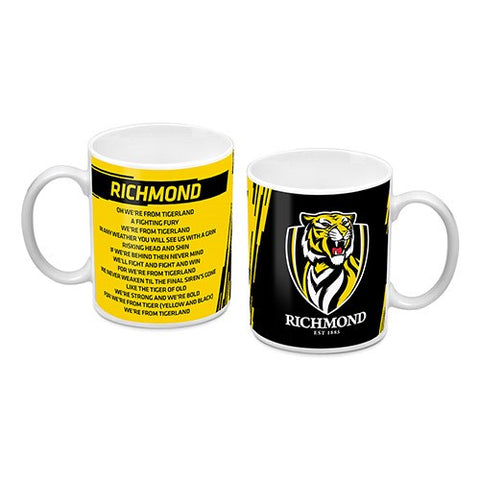 Richmond Tigers Logo and Song Mug