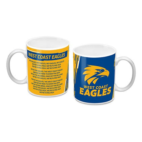 West Coast Eagles Logo and Song Mug