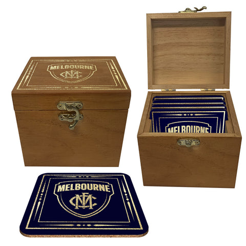 Melbourne Demons Set of 4 Cork Coasters in Box