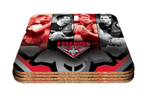 Essendon Bombers Set of 4 Player Coaster