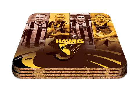 Hawthorn Hawks Set of 4 Player Coaster