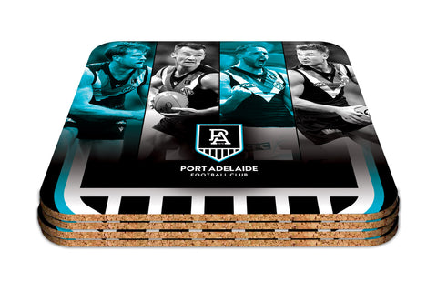 Port Adelaide Power Set of 4 Player Coaster