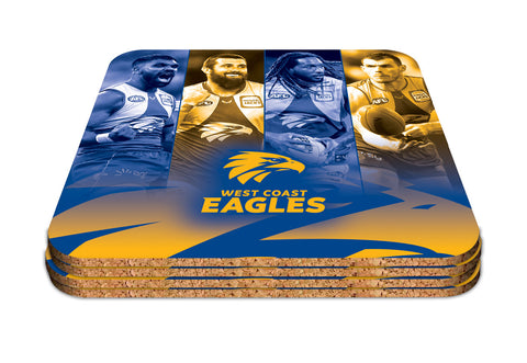 West Coast Eagles Set of 4 Player Coaster