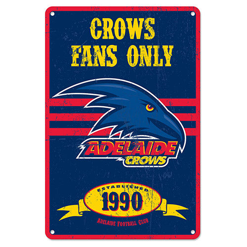 Adelaide Crows Retro Metal Sign
