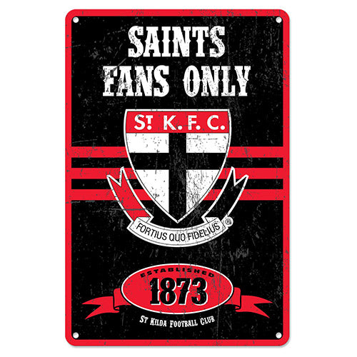St Kilda Saints Retro Metal Sign