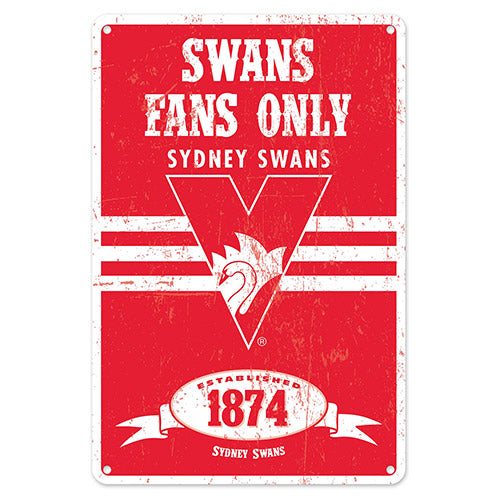 Sydney Swans Retro Metal Sign