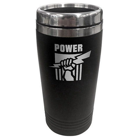 Port Adelaide Power Stainless Steel Travel Mug