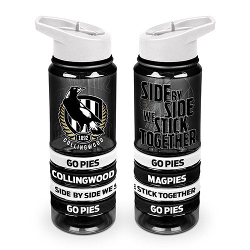 Collingwood Magpies Tritan Rubber Bands Bottle