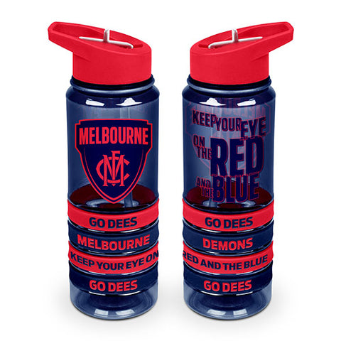 Melbourne Demons Tritan Rubber Bands Bottle