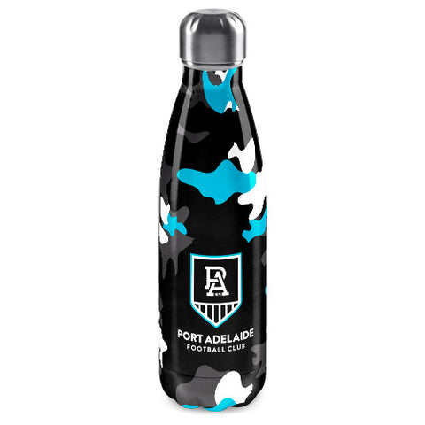 Port Adelaide Power Stainless Steel Wrap Bottle