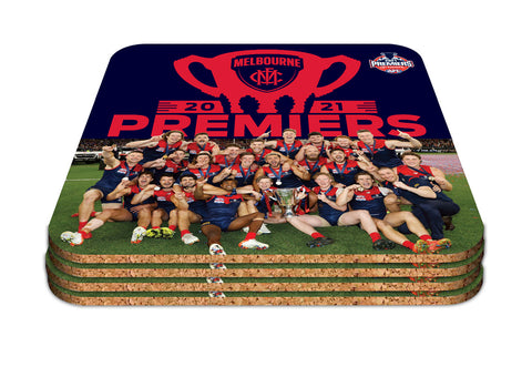 Melbourne Demons 2021 Premiers Set of 4 Coasters PH2